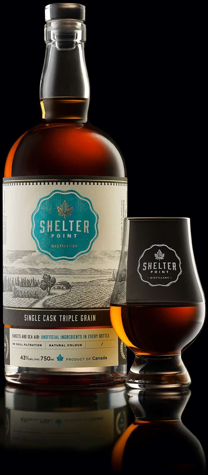 Single Cask Triple Grain 2 Web Size Shelter Point double distilled single malt scotch whisky